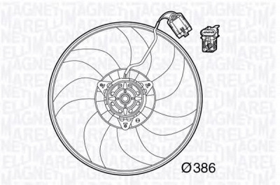 MAGNETI MARELLI 069422571010 -  Вентилятор, охлаждение двигателя